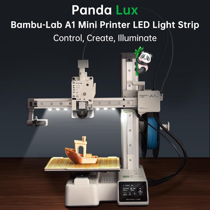BigTreeTech BIQU Panda Lux for Bambu-Lab A1 Mini 3D Printer Only, LED Light Strip Upgrade Kit, 24V LED Light Bar, Control via Stock Screen, with 780mm Cable, Easy to Install - Image 4